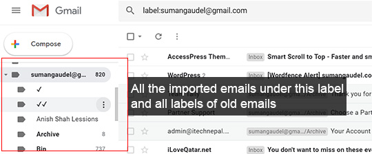 Backup Gmail Email After import final image