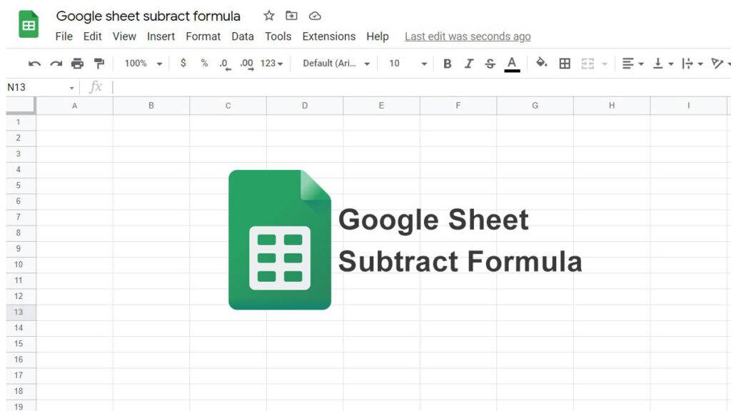 Google Sheet Subtract Formula Featured