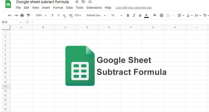 Google Sheet Subtract Formula Featured