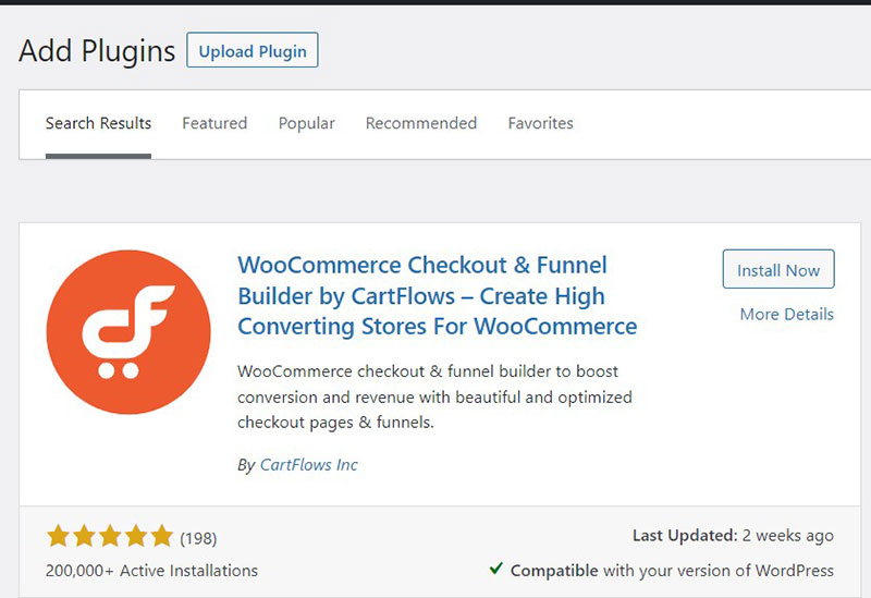 WordPress Sales Funnel CartFlows plugin